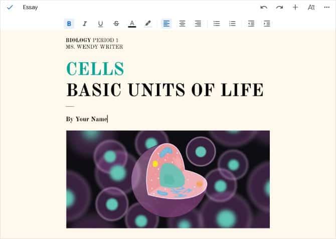 صورة لـ التطبيقات المُميزة لمعالجة الكلمات على الـ iPad: تحسين إنتاجيتك وإبداعك | Google_Docs_word_processor_template_on_iPad_670x477-cZFKBSfs-DzTechs