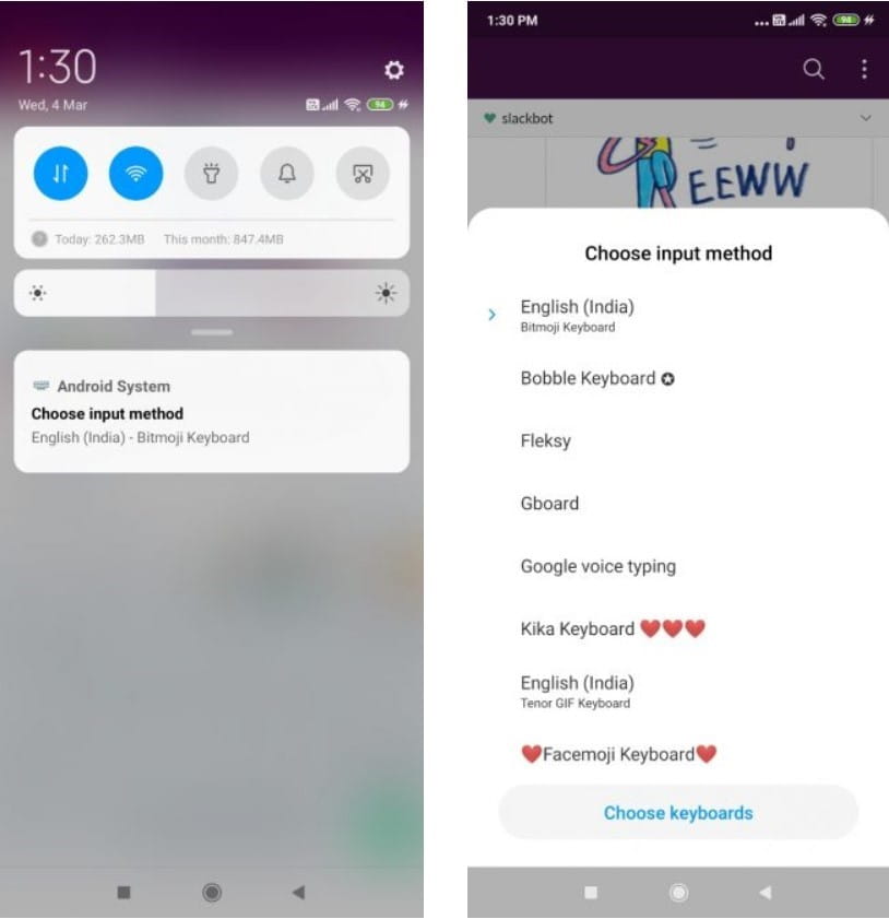 صورة لـ أفضل تطبيقات لوحة مفاتيح GIF للرسائل النصية والرموز التعبيرية على Android | How_to_Quickly_Switch_Between_Keyboards-i0wnlRfs-DzTechs