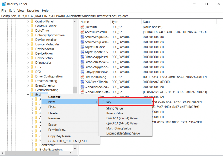 صورة لـ كيفية إزالة تراكب السهم على أيقونة الاختصار على نظام Windows 10 | Registry_3_768x537-OkC2xRfs-DzTechs