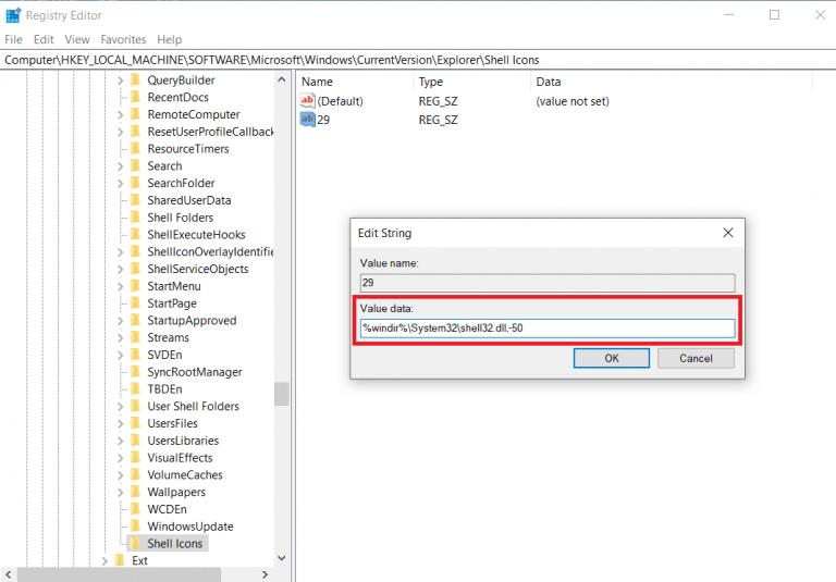 صورة لـ كيفية إزالة تراكب السهم على أيقونة الاختصار على نظام Windows 10 | Registry_5_768x535-nyA2xRfs-DzTechs