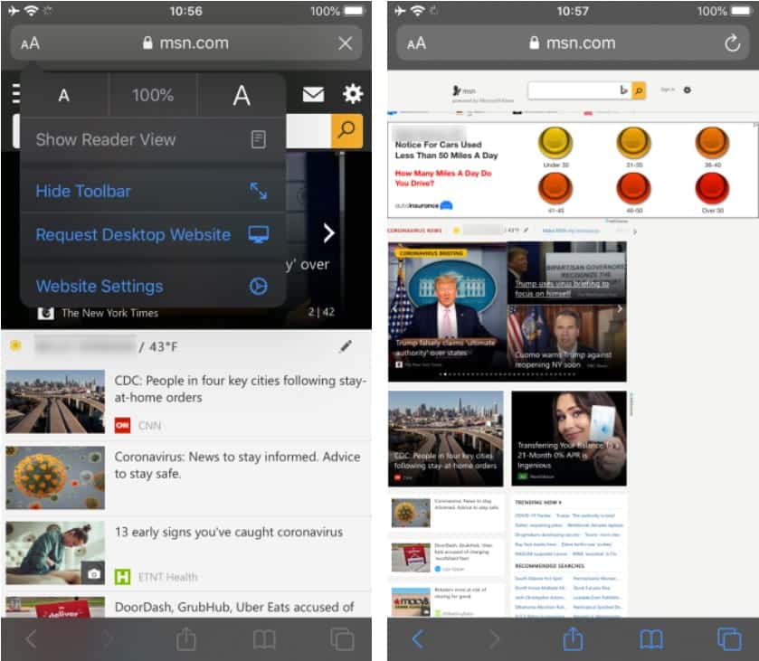 صورة لـ كيفية تغيير وكيل المستخدم الخاص بالمتصفح وخداع مواقع الويب | Request_Desktop_Site_on_Android_and_iPhone2-x9ryrTfs-DzTechs