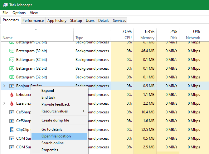 صورة لـ أفضل حيل مدير مهام Windows التي ربما لم تكن تعرفها | Task_Manager_Open_File_Location_670x493-7Xu7RSfs-DzTechs