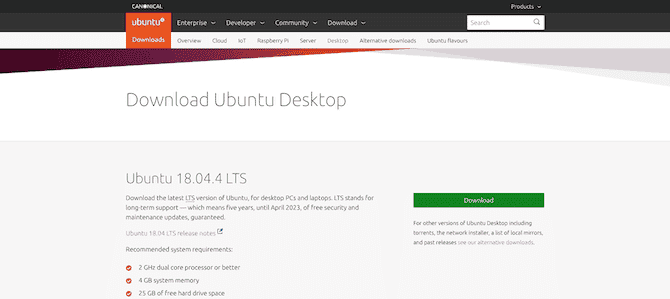 صورة لـ تثبيت Ubuntu على الكمبيوتر باستخدام محرك أقراص USB محمول | Ubuntu_Download_Screenshot-jhkMWSfs-DzTechs