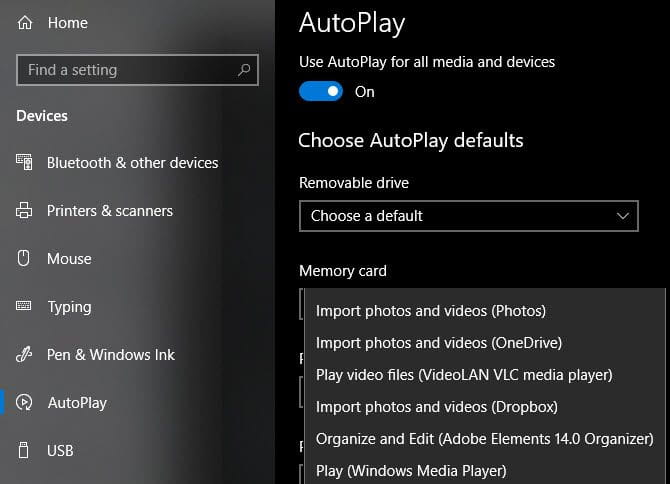 صورة لـ كيفية تغيير التطبيقات والإعدادات الافتراضية في Windows 10 | Windows_10_AutoPlay_Settings_e1586461472612-RcwgcTfs-DzTechs
