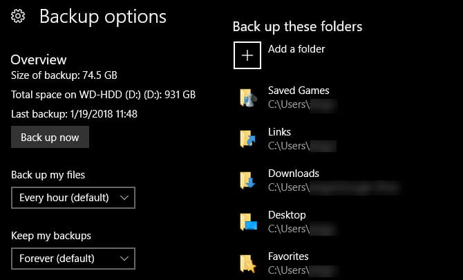 صورة لـ بعد تثبيت Windows 10: الأشياء التي يجب عليك القيام بها | Windows_10_File_History_Options-uW0BoSfs-DzTechs