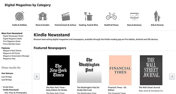صورة لـ أفضل نصائح Amazon Kindle الأساسية: الفوائد التي يجب الاستفادة منها | best_ways_to_take_advantage_of_kindle_06_kindle_newsstand-smXSzTfs-DzTechs