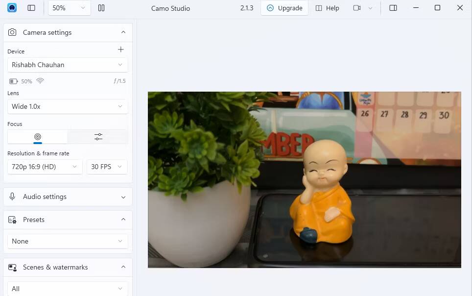 صورة لـ كيفية استخدام الـ iPhone الخاص بك ككاميرا ويب: إليك دليل تفصيلي | camo-studio-live-video-interface
