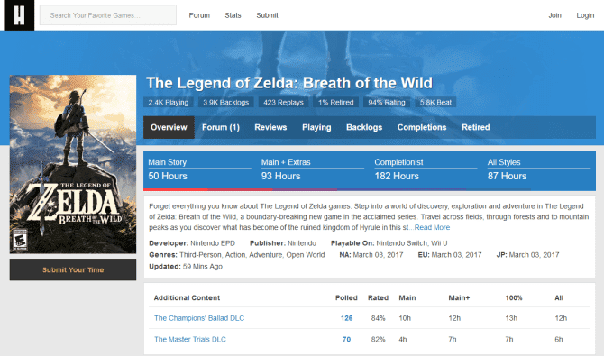 صورة لـ أفضل التطبيقات لإدارة مجموعة ألعاب الفيديو الخاصة بك بشكل أفضل | howlongtobeat-qwRl1Sfs-DzTechs