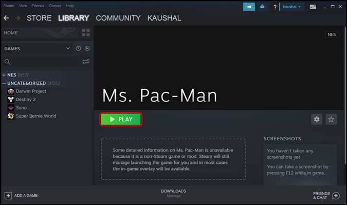 صورة لـ كيفية لعب الألعاب الرجعية على Steam باستخدام Steam ROM Manager؟ | pacman_on_computer-A6D8sRfs-DzTechs