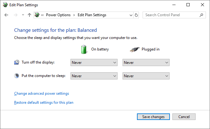 صورة لـ بعد تثبيت Windows 10: الأشياء التي يجب عليك القيام بها | power_plan_settings-uW0BoSfs-DzTechs