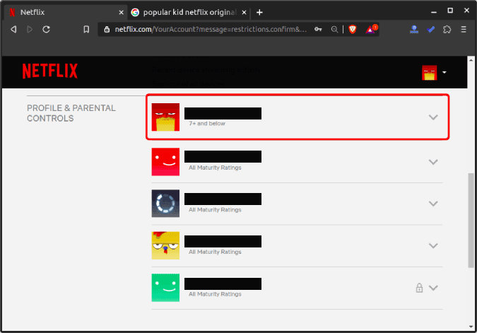 صورة لـ كيفية إعداد الرقابة الأبوية على Netflix لحماية طفلك | profile_changes_age_restricted-acC0aSfs-DzTechs