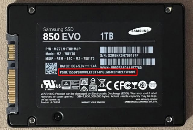 صورة لـ كيفية محو قرص SSD بشكل آمن دون إتلافه | samsung-ssd-with-psid-DzTechs