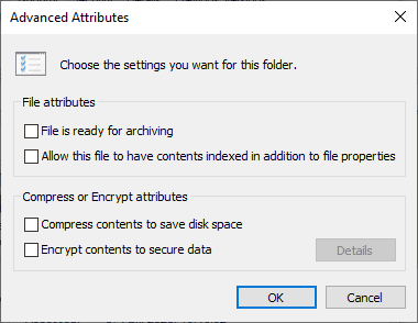 صورة لـ كيفية إخفاء الملفات والمجلدات ومحركات الأقراص في Windows 10 | windows_advanced_file_attributes-7sOFsSfs-DzTechs