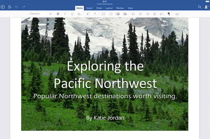 صورة لـ التطبيقات المُميزة لمعالجة الكلمات على الـ iPad: تحسين إنتاجيتك وإبداعك | word_ipad-slHKBSfs-DzTechs
