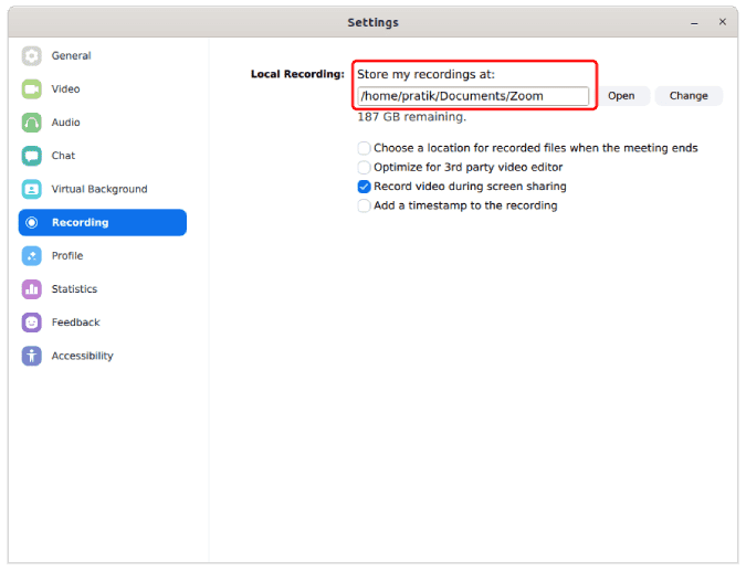 صورة لـ أفضل النصائح والحيل على Zoom لإدارة مؤتمرات الفيديو الخاصة بك بشكل أفضل | zoom_store_recordings-sqEVbSfs-DzTechs