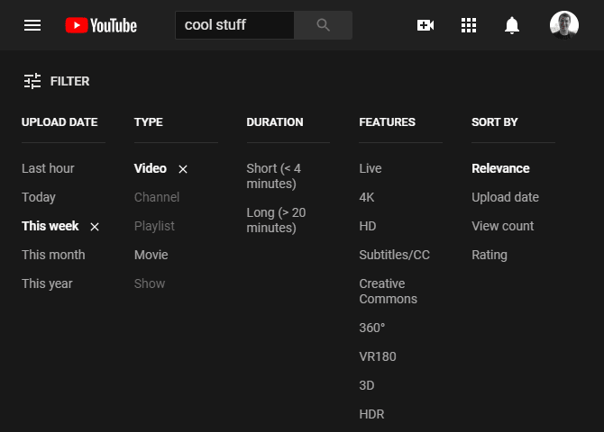 صورة لـ استكشاف أفضل أسرار البحث بكفاءة على YouTube: اكتشاف محتوى يُلهمك | 01_YouTube_Filters_670x480-atNQxUfs-DzTechs