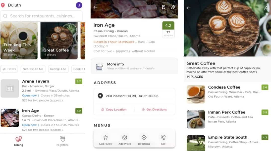 صورة لـ أفضل تطبيقات إنتقاء المطاعم لمساعدتك على تحديد مكان تناول العشاء التالي | 1._Zomato-Kzp8HTfs-DzTechs