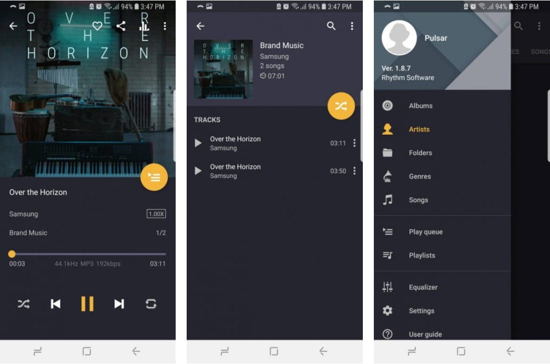 صورة لـ أفضل تطبيقات تشغيل الموسيقى في وضع عدم الإتصال لنظام Android | 11._Pulsar-rDAZaVfs-DzTechs
