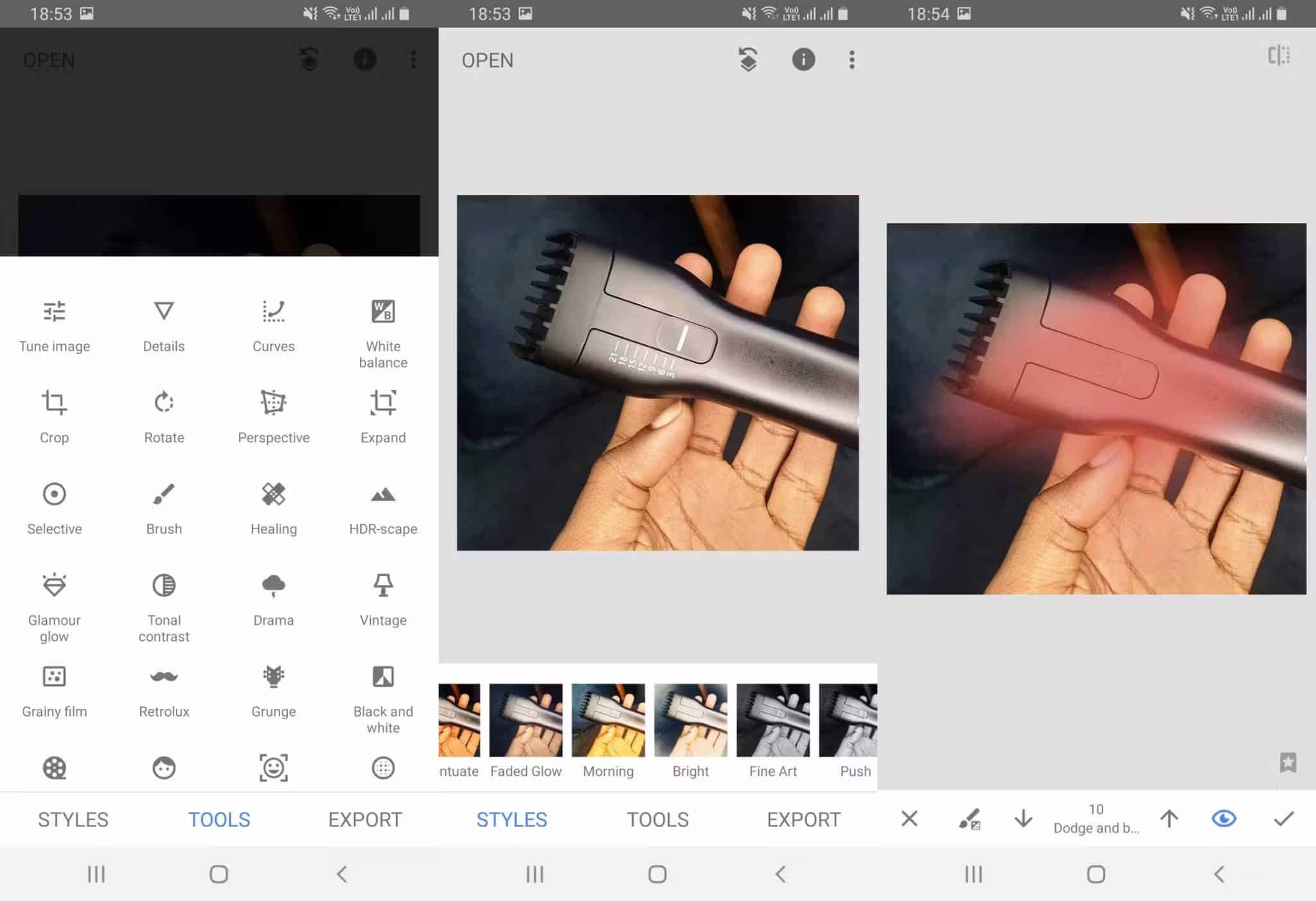 صورة لـ أفضل تطبيقات تحرير الصور لأجهزة iPhone و Android | 11Snapseed-tools-scaled