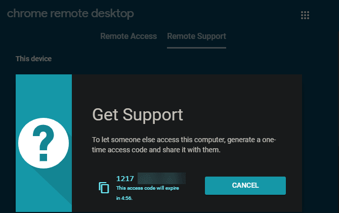 صورة لـ كيفية استخدام كمبيوتر سطح المكتب البعيد من Chrome للتحكم في جهاز الكمبيوتر من أي مكان | 13_Chrome_Remote_Desktop_Generate_Code_670x421-Ly9HqWfs-DzTechs