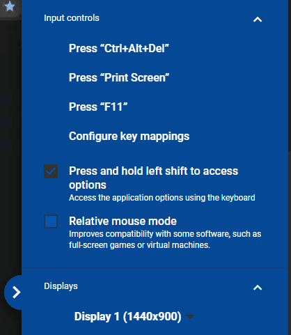 صورة لـ كيفية استخدام كمبيوتر سطح المكتب البعيد من Chrome للتحكم في جهاز الكمبيوتر من أي مكان | 15_Chrome_Remote_Desktop_More_Options-y89HqWfs-DzTechs
