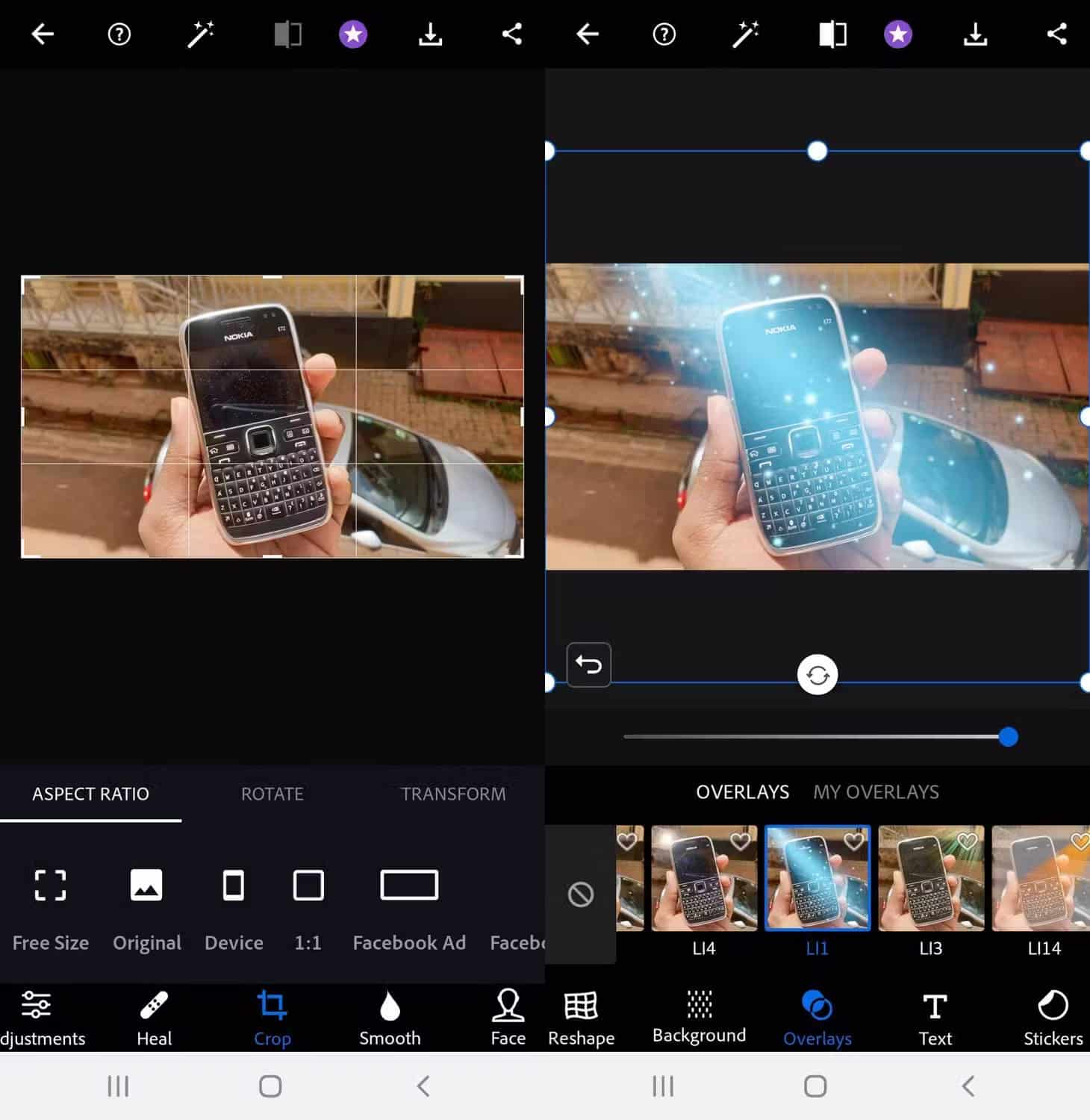 صورة لـ أفضل تطبيقات تحرير الصور لأجهزة iPhone و Android | 1photoshop-express-crop