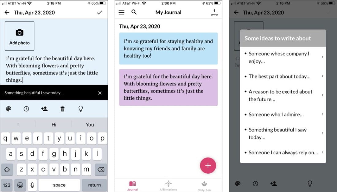 صورة لـ أفضل تطبيقات مذكرات يوميات الامتنان لمستخدمي iPhone و Android | 2._Gratitude_Happiness_Journal-J8urJUfs-DzTechs