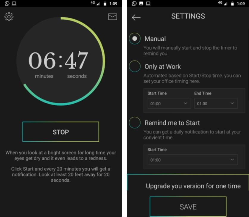 صورة لـ أفضل التطبيقات المجانية لتذكيرك بأخذ قسط من الراحة من التحديق في الشاشة | 3._Eye_Care_20_20_20-cpZN2Ufs-DzTechs