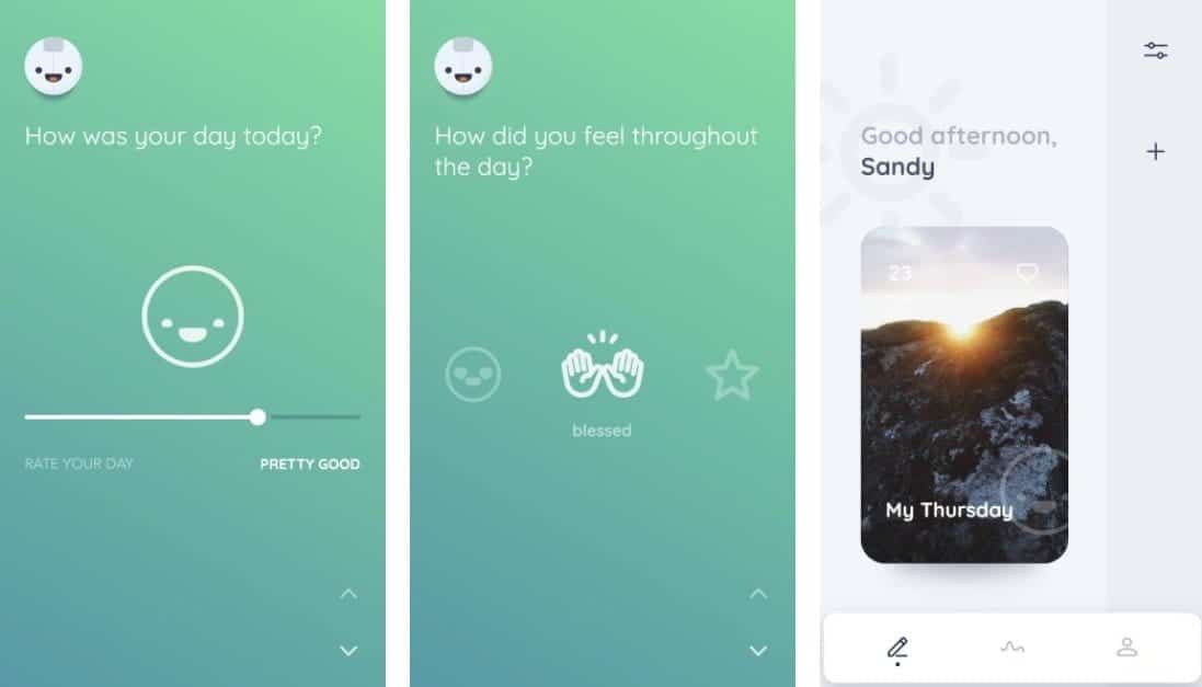 صورة لـ أفضل تطبيقات مذكرات يوميات الامتنان لمستخدمي iPhone و Android | 3._Reflectly-G0urJUfs-DzTechs