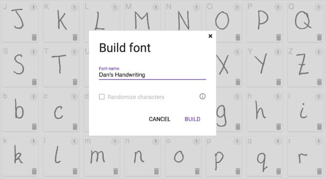 صورة لـ كيفية تحويل خط كتابتك اليدوية إلى خط إلكتروني مخصص | Build_Font_window_to_create_custom_handwriting_font_670x367-hMnJEUfs-DzTechs