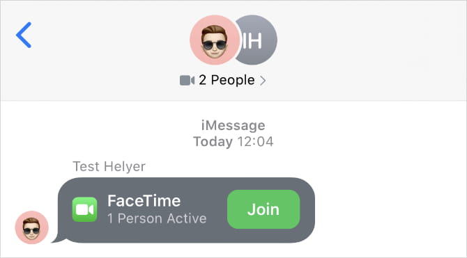 صورة لـ كيفية استخدام Group FaceTime على الـ Mac أو iPhone أو iPad للمكالمات الجماعية | FaceTime_active_call_in_Messages_app-NZUGBTfs-DzTechs