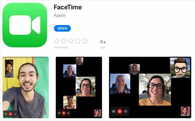 صورة لـ كيفية استخدام Group FaceTime على الـ Mac أو iPhone أو iPad للمكالمات الجماعية | FaceTime_app_on_iPad_App_Store-ugVGBTfs-DzTechs