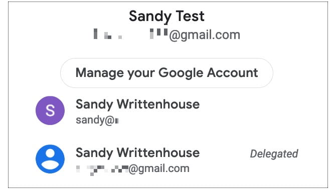 صورة لـ أفضل أدوات العمل الجماعي من Google للتعاون عبر الإنترنت | GoogleSwitchAccountDelegated-iD5UxUfs-DzTechs