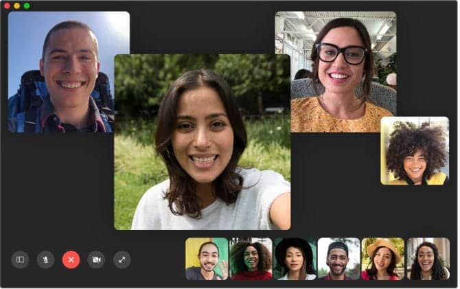 صورة لـ FaceTime لا يعمل أو غير متوفر؟ إصلاحات محتملة لتجربتها | Group_FaceTime_chat_on_Mac_670x421-HSO25Ufs-DzTechs