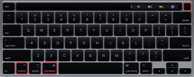 صورة لـ أفضل الطرق لفرض إيقاف أو إعادة تشغيل الـ Mac لا يستجيب | MacBook_keyboard_with_force_shut_down_shortcut-4tDsTTfs-DzTechs