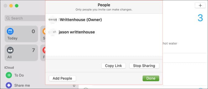 صورة لـ كيفية التعاون في تطبيقات Mac الافتراضية: الملاحظات والتذكيرات والمزيد | MacRemindersViewPeople-u7WWMUfs-DzTechs