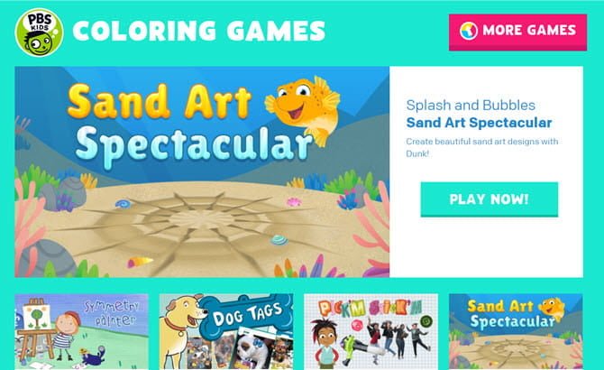 صورة لـ أفضل مواقع الويب التفاعلية التي تُوفر الألعاب الفنية الممتعة للأطفال | PBS_Coloring_Pages-fQoWmWfs-DzTechs