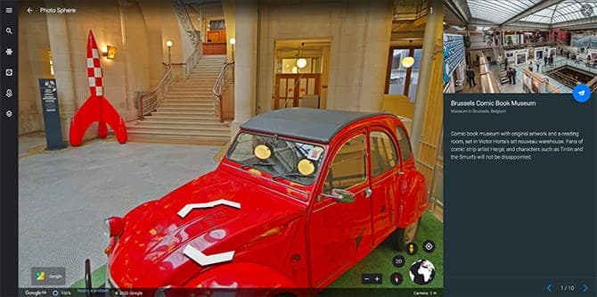 صورة لـ أفضل الجوالات الافتراضية التي سترغب في التحقق منها من خلال Google Earth Tour | best_google_earth_virtual_tours_08_comic_books-V7LNsWfs-DzTechs