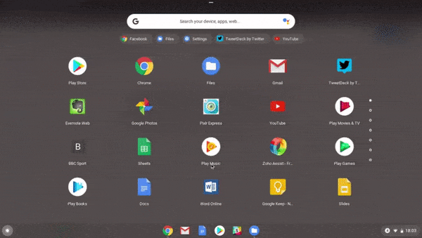 صورة لـ أفضل النصائح الأساسية لمستخدمي Chromebook الجدد | chromebook-create-app-folder-DzTechs