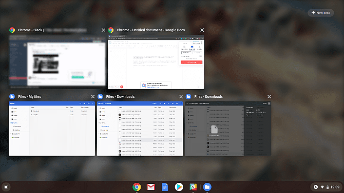صورة لـ أفضل النصائح الأساسية لمستخدمي Chromebook الجدد | chromebook_three_finger_gesture_show_all_screens-Nyl6dWfs-DzTechs