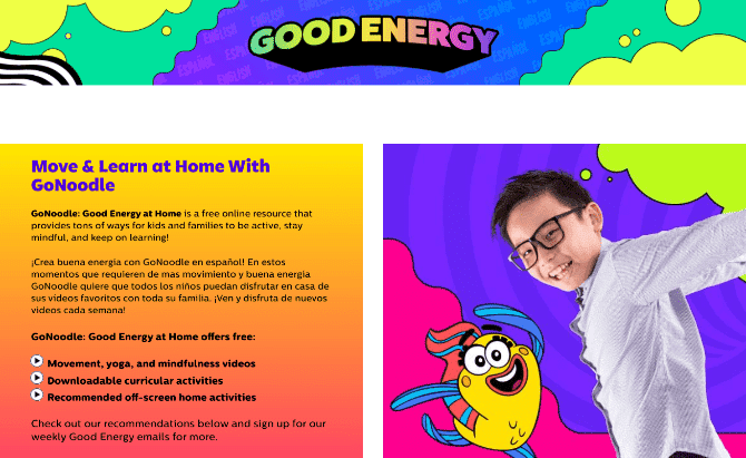 صورة لـ أفضل مواقع التعليم المنزلي المجانية لتعليم وتدريس الأطفال في المنزل | free_homeschool_websites_gonoodle_good_energy_at_home-bbyImWfs-DzTechs