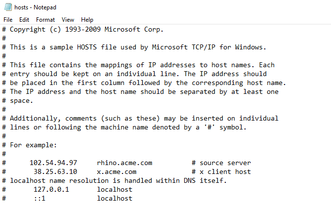 صورة لـ ما هي ملفات الإعداد؟ كيف يُمكنك تحريرها بأمان | muo_tech_edit_config_files_hosts_windows_notepad-bmergWfs-DzTechs