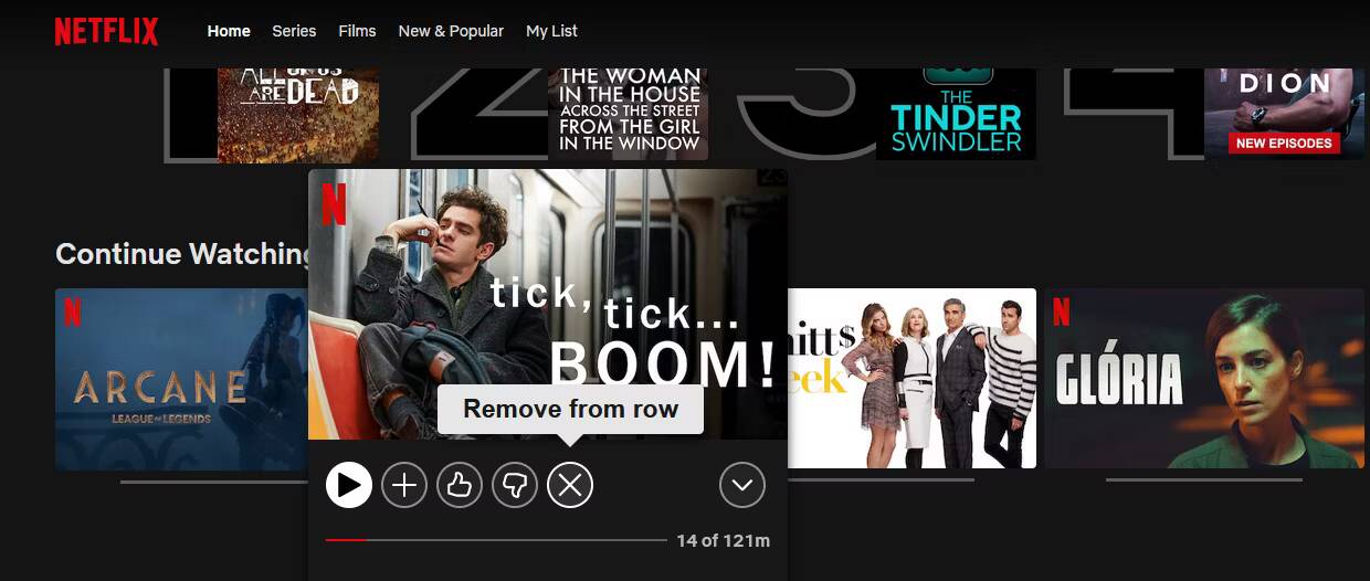 صورة لـ أكثر مشاكل Netflix إزعاجًا: إليك كيفية حلها | netflix-desktop-remove-from-row
