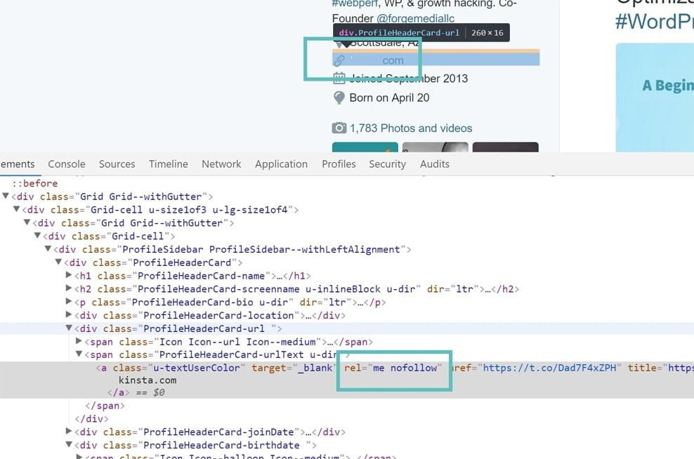 صورة لـ كيفية زيادة الزيارات العضوية لموقع الويب بنسبة كبيرة خلال عام واحد: نصائح لتحسين جذب الجمهور | nofollow-link-twitter-1-min-DzTechs-DzTechs