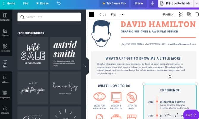 صورة لـ أفضل مواقع إنشاء السيرة الذاتية لإنشاء سيرتك الذاتية باحترافية عبر الإنترنت | resume_builder_online_3-Z8JYMUfs-DzTechs
