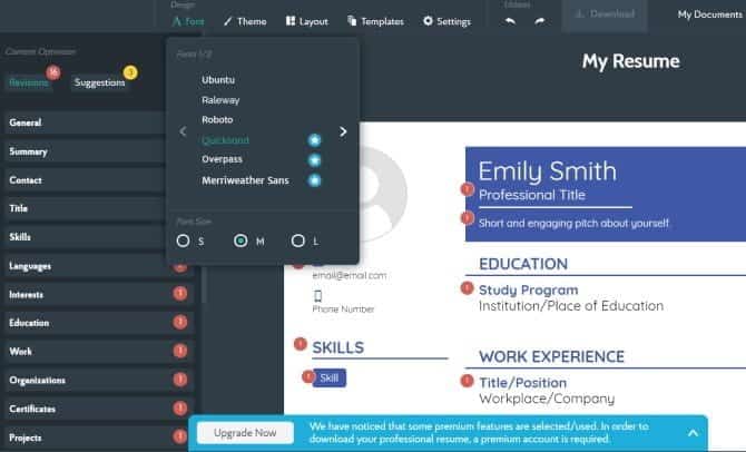 صورة لـ أفضل مواقع إنشاء السيرة الذاتية لإنشاء سيرتك الذاتية باحترافية عبر الإنترنت | resume_builder_online_5-uAJYMUfs-DzTechs