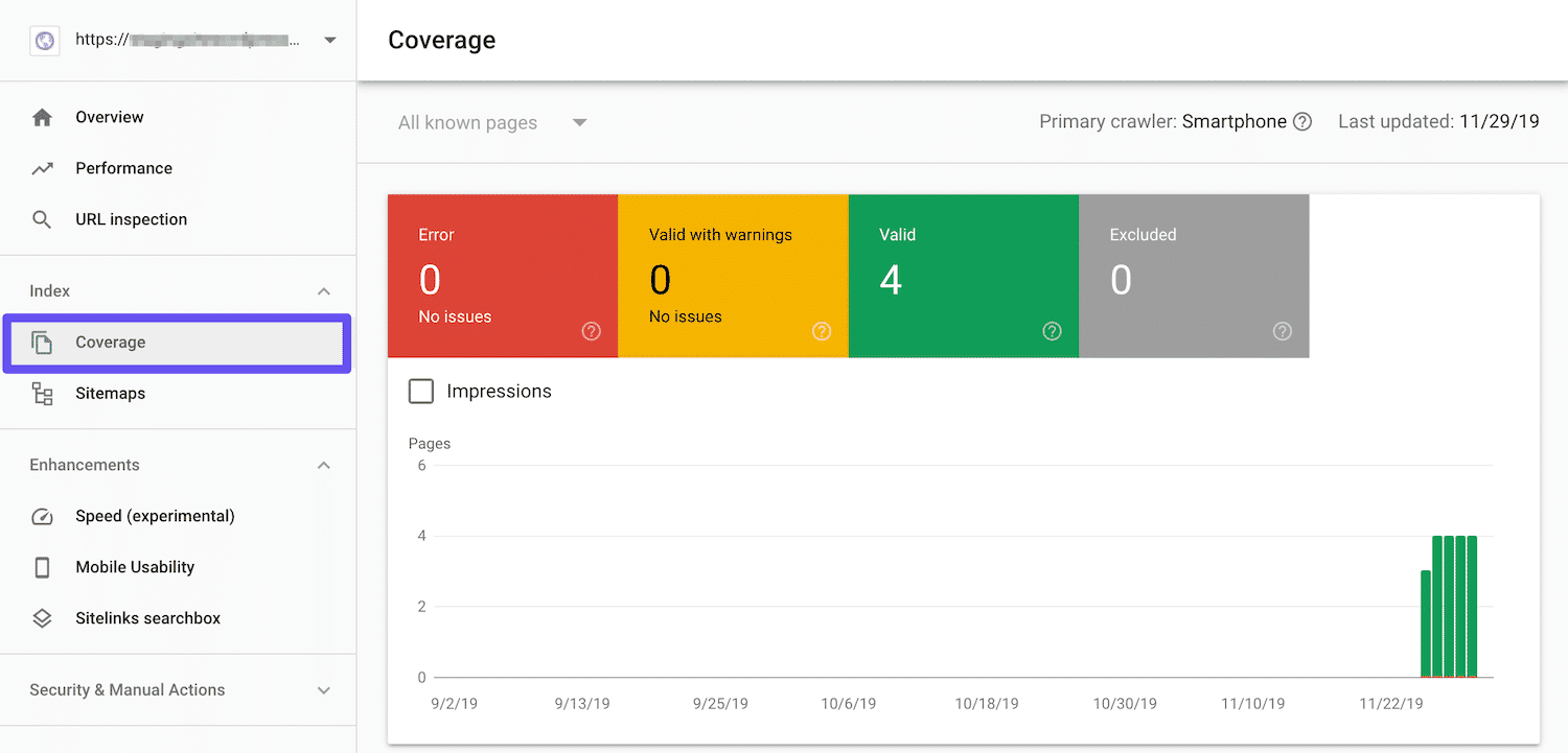 صورة لـ كيفية زيادة الزيارات العضوية لموقع الويب بنسبة كبيرة خلال عام واحد: نصائح لتحسين جذب الجمهور | search-console-coverage-DzTechs