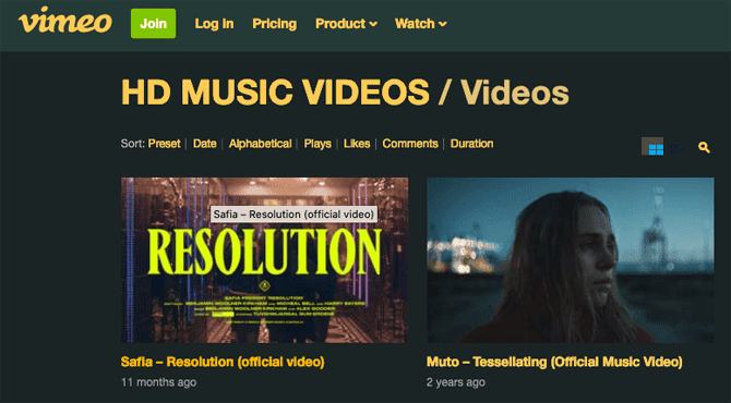 صورة لـ أفضل الأماكن لمشاهدة مقاطع الفيديو الموسيقية عالية الدقة | vimeoHD-TUpiiUfs-DzTechs