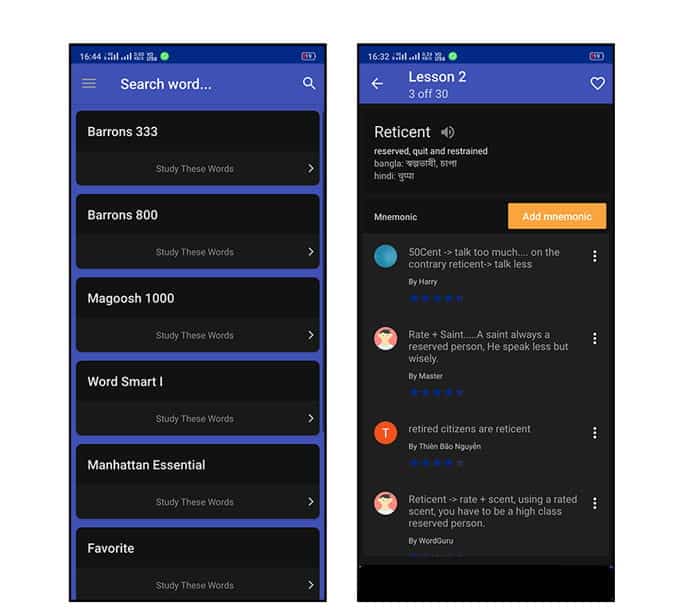 صورة لـ أفضل تطبيقات بناء المفردات لأجهزة iPhone و Android | 5._Gaitonde-UPTLFKfs-DzTechs