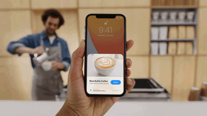صورة لـ ميزات iOS 14 التي يجب على Google إضافتها إلى Android | Apple_App_clips_on_iOS_14-AbUNEYfs-DzTechs
